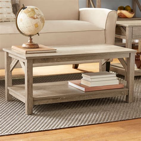 Coupon Code Rustic Wood Coffee Table Set